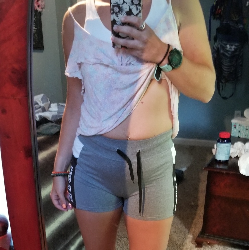 LOVE spandex shorts